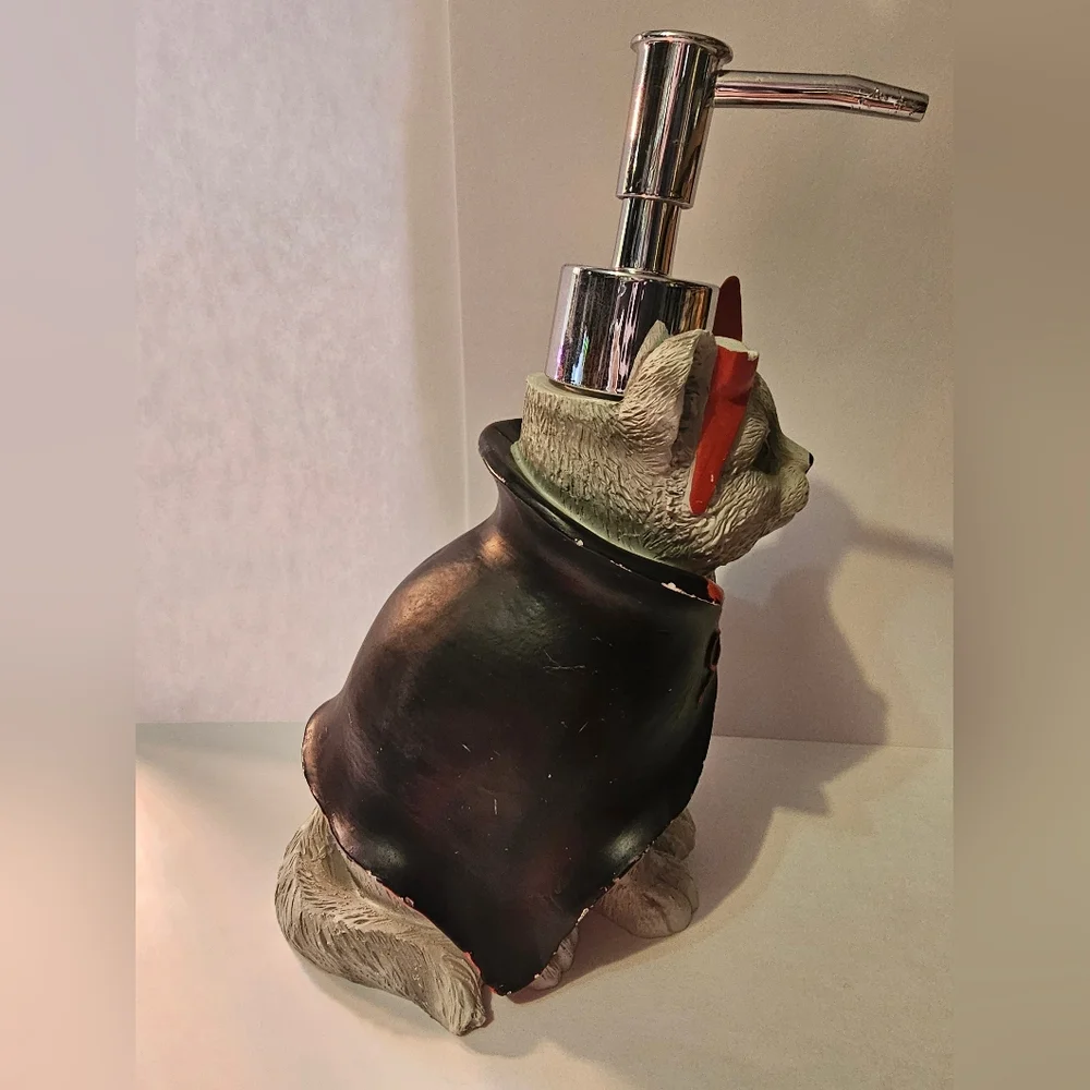 Devil kitty cat Halloween soap dispenser spooky cute adorable home decor